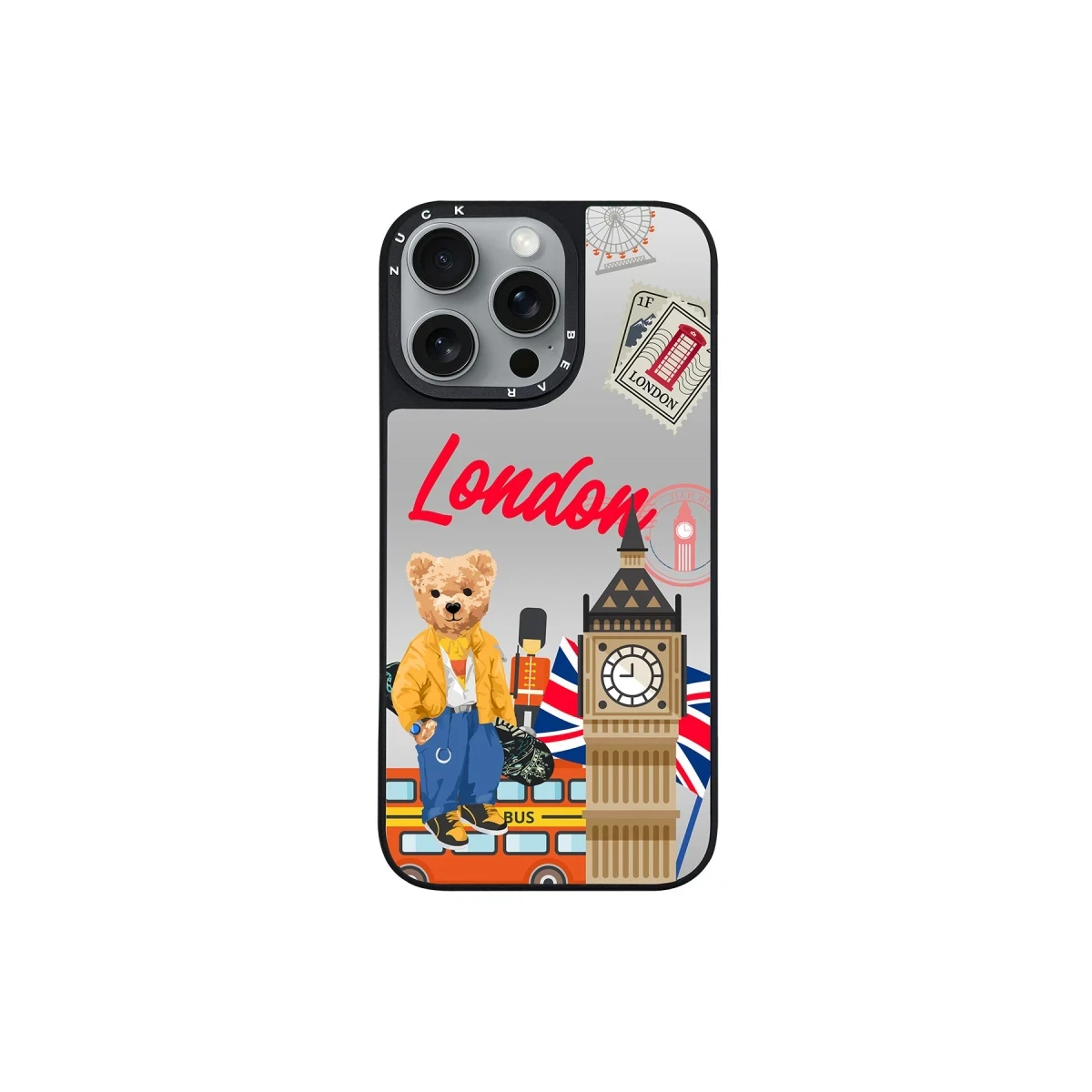ZuckBear Apple iPhone 16 Pro Benard Mirror Magsafe Kapak - London